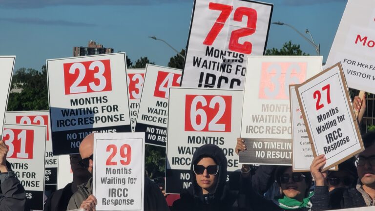 Protest Held in Mississauga by Individuals Affected by Security Screening Delays Across Canada